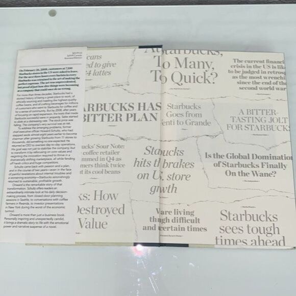 Onward by Howard Shultz Hard Cover Novel - Picture 3 of 7